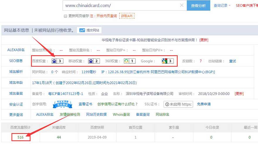 華視電子網(wǎng)站權重